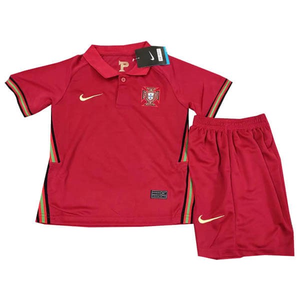 Camiseta Portugal Replica Primera Ropa Niños 2020 Rojo